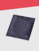 Geometric Pocket Square - Black - Image 3