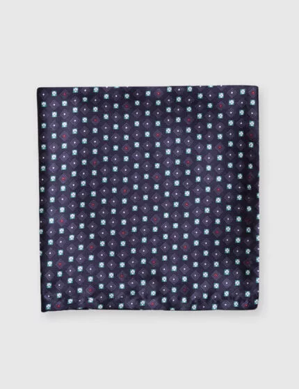 Geometric Pocket Square - Black