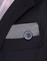 EDGE Pocket Square - Black - Image 2