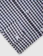 Gingham Check Shirt-Black - Image 3