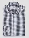 Gingham Check Shirt-Black