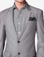Gingham Check Shirt-Black - Image 2