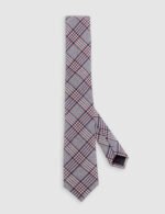 Maroon Houndstooth Tie
