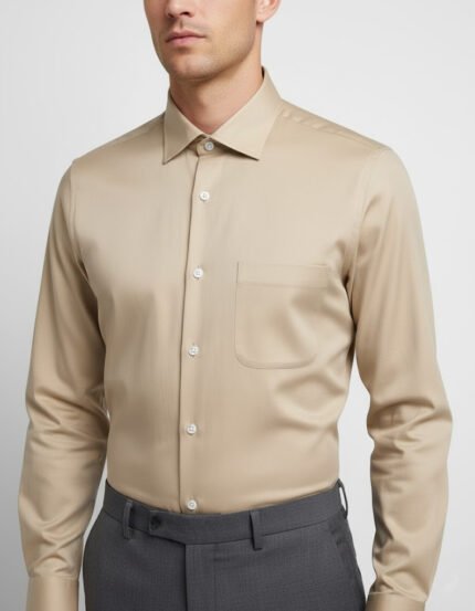 Buy premium khaki office shirt