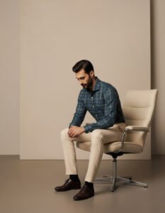 Cyan Check Shirt | BuxStyle