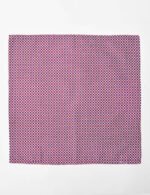 Navy Pink Floral Pocket Square - Image 3