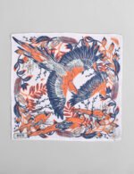 Parrot Bird Print Silk Pocket Square - Image 4