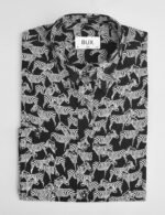 Stripe Zebra Print Shirt