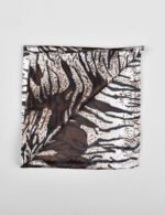 Tiger Print Silk Pocket Square - Image 3
