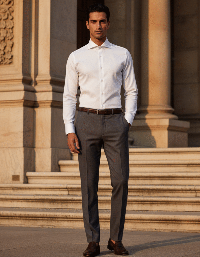 Fine Twill Cotton Shirt