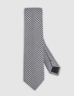 Houndstooth Necktie-Black & White