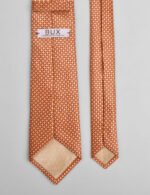 Coral Orange Geometric Tie - Image 3