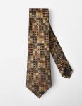 Golden Multi Geometric Tie