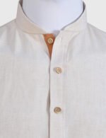 Light Apricot Long Kurta - Fresco - Image 2