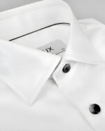 luxury white formal shirt with black detail