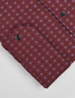 Maroon Geometric Print Shirt - Image 4
