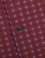 Maroon Geometric Print Shirt - Image 3