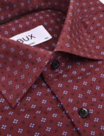 Maroon Geometric Print Shirt - Image 2