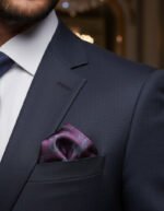 Regal Purple Paisley Pocket Square - Image 2