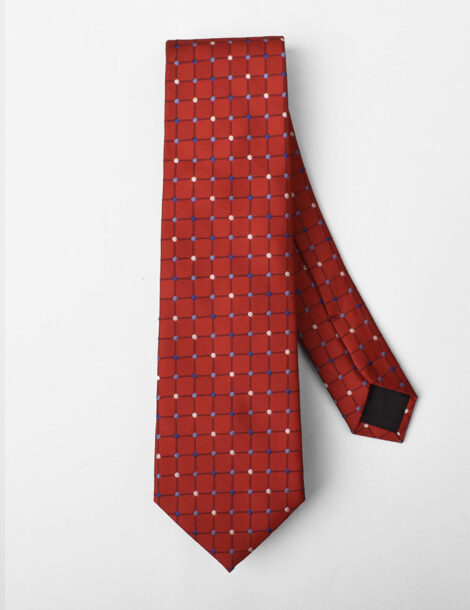 red-geometric-necktie
