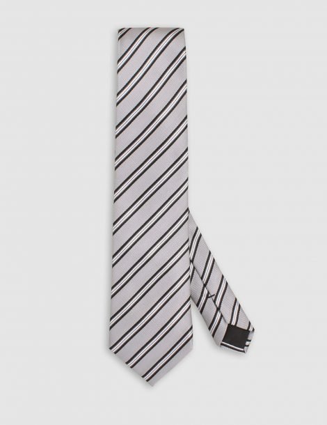 silver-black-white-striped-tie