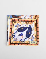 Snake Print Silk Pocket Square - Image 4