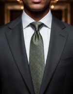 Geometric silk tie online in Pakistan USA UK Dubai