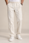 Men's Ecru Linen Utility Trousers front view