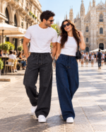 Wide Leg Denim Pants - Image 10