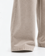 BuxStyle women’s stone acid wash sweatsuit featuring a cropped zip hoodie and wide relaxed sweat